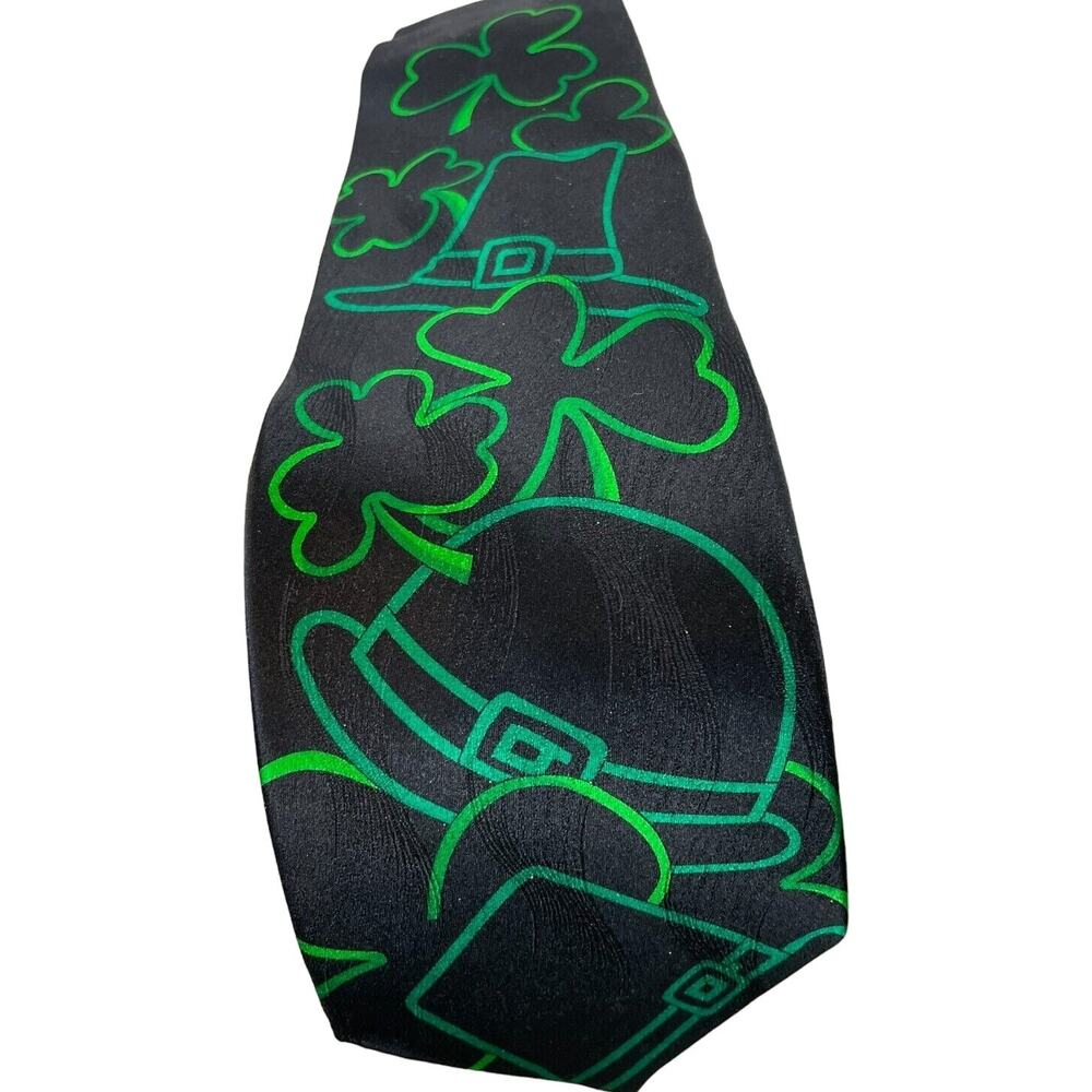 Vintage St. Patrick's Day Men's Necktie by Celebrations Novelty Shamrock Irish
